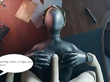 Atomic Heart White guy tits fuck Robot Girl Big Boobs Cum on the face Titjob Animation 2023