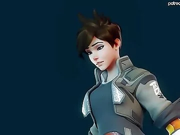 Tracer's Cock Trample Session [Animation]
