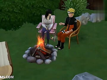 HINATA and NARUTO sex at night in a mission. [NARUTO PORN] More at HENTAISIMS.COM