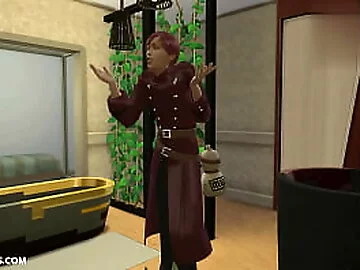 TEMARI discovers his GAARA masturbating his HUGE COCK in the bathroom. (NARUTO PORN) More at HENTAISIMS.COM