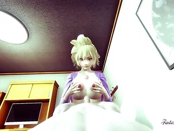 Boku No Hero Futanari Hentai - Mitsuki Futanari, boobjob and blowjob