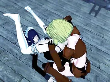 Overlord - Futa Naberal Gamma vs Futa Clementine