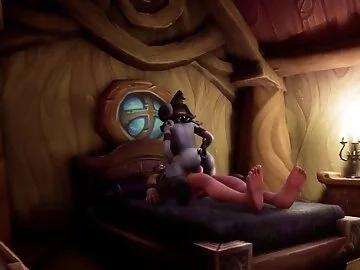 Draenei Witch Fucks strapping Elf dude / Warcraft Porn Parody
