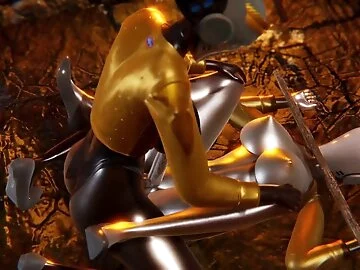 Atomic Heart Futa X Futa BDSM Multiple Cumshots, Creampie - 3D Cartoon Hentai