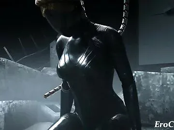 Alita battle angel bound and fucked by Atomic Heart machine