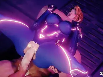 Samus aran she is fucked a big cock and cums inside 4k HD 60fps