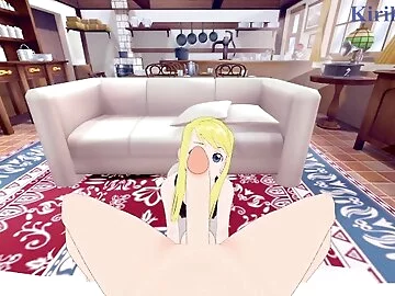 Winry Rockbell and I have intense sex in the bedroom. - Fullmetal Alchemist POV Hentai