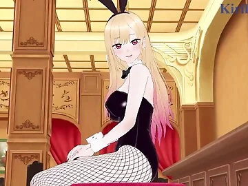 Marin Kitagawa and I have intense sex in the casino. - My Dress-Up Darling Hentai