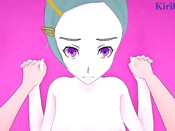Eureka and I have intense sex in a secret room. - Eureka Seven Hentai