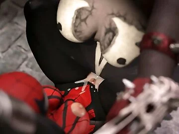 Spidey in trouble Futa pounding super hero