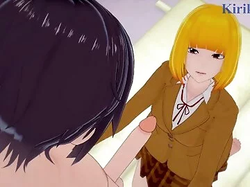 Hana Midorikawa and I have intense sex in the storage room. - Prison School Hentai