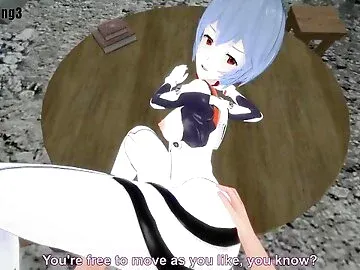 Rei Ayanami fucking after we win / Neo Genesis Evangelion / Full Hentrai POV video