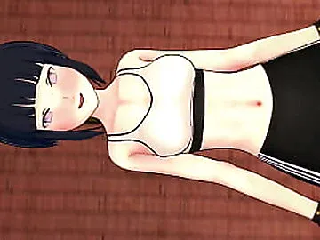Hinata Uzumaki wearing sport outfit