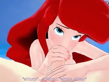 I found a Little Mermaid on the beach / Disney Princess / POV and normal