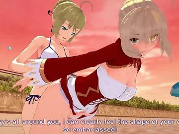 FUTA SABER HAVE SEX WITH NERO CLAUDIUS [FGO] [FUTANARI]
