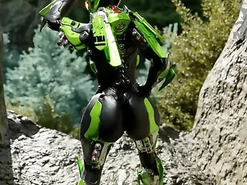Anthem Interceptor distracted while on Patrol, surprise big dick doggystyle with cum