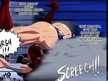 Wonder Woman threesome fuck