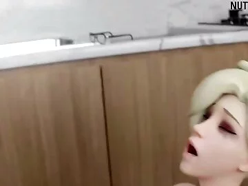 Mercy showing the others how it's done~ ??? [Overwatch Hentai Animation]