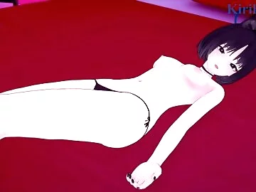 Kiryuu Kikyou and I have intense sex in a love hotel. - Blue Archive Hentai