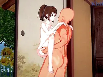 Tae Shimura and the old man have intense sex at home. - Gin Tama Hentai