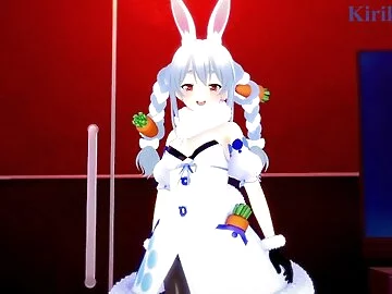 Usada Pekora and I have intense sex at a love hotel. - Hololive VTuber POV Hentai