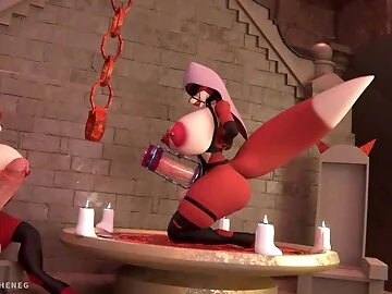 Futa Maid Marian in the temple of lust