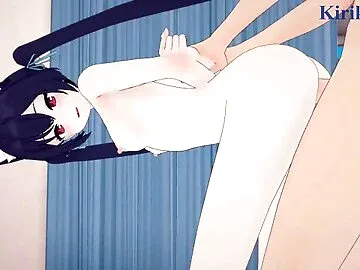 Kuromi Serika and I have intense sex in the infirmary. - Blue Archive Hentai
