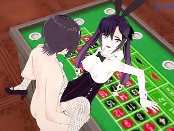Mona and I have intense sex in a casino. - Genshin Impact Hentai