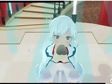[CM3D2] RWBY hentai - Weiss Schnee roughly fucked for all to see
