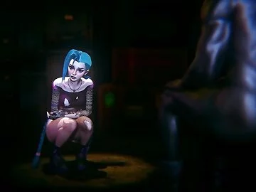 Jinx and Vi fucked by Big Black Cock (3D)