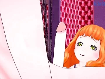 Mimosa Vermillion and I have intense sex in a secret room. - Black Clover Hentai