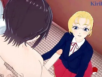 Miu F?rinji and I have intense sex in the restroom. - Kenichi: The Mightiest Disciple Hentai