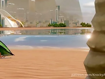 Mercy x Juri Beach fun!
