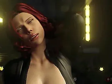 NinNinja3D - Black Widow x Futa She-Hulk