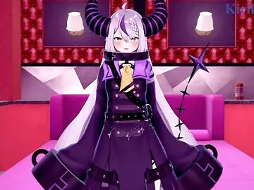 La+ Darknesss and I have intense sex in a secret room. - Hololive VTuber Hentai