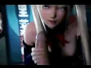 Marie Rose sucking hard cock [Hentai 3D]