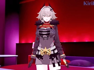 Caesar King and I have intense sex at a love hotel. - Zenless Zone Zero Hentai