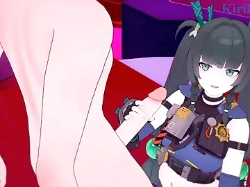 Qingyi and I have intense sex at a love hotel. - Zenless Zone Zero Hentai