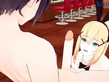 Darkness (Bunny Girl) and I have intense sex in a casino. - KonoSuba Hentai