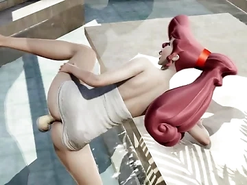 Megara sucks and fucks when Hercules is out of town - 3D Porn