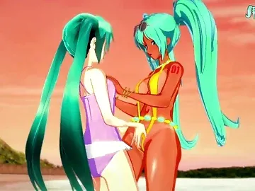 Miku Loves Herself~! Porn/Hentai Lesbian Animation With Voice Acting~! [MagicalMysticVA]