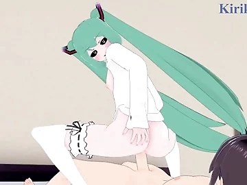 Hatsune Miku (39neko) and I have intense sex in the bedroom. - VOCALOID Hentai