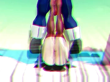 BALLBUSTING ANIMATION - Dragon Ball Z - Android 18 VS Vegeta