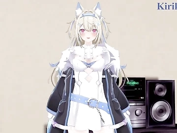 Fuwawa Abyssgard and I have intense sex in the bedroom. - Hololive VTuber Hentai