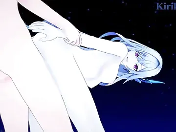 Skirk and I have intense sex in the meadow. - Genshin Impact Hentai