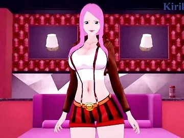 Jewelry Bonney and I have intense sex in a secret room. - One Piece Hentai