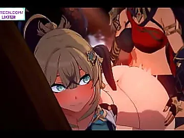 GENSHIN IMPACT FUTANARI FUCK BIG ASS PORN 60FPS