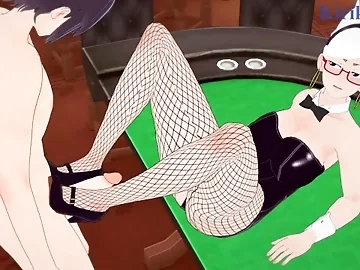 Seiko Ayase (Bunny Girl) and I have intense sex in the casino. - DAN DADAN Hentai