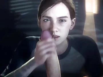 Ellie blowjob short animation
