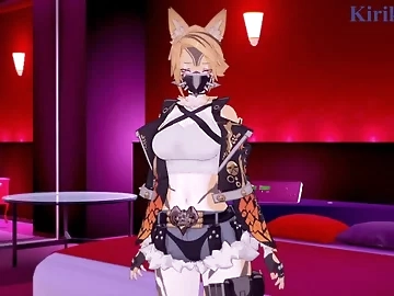 Pulchra Fellini and I have intense sex at a love hotel. - Zenless Zone Zero Hentai